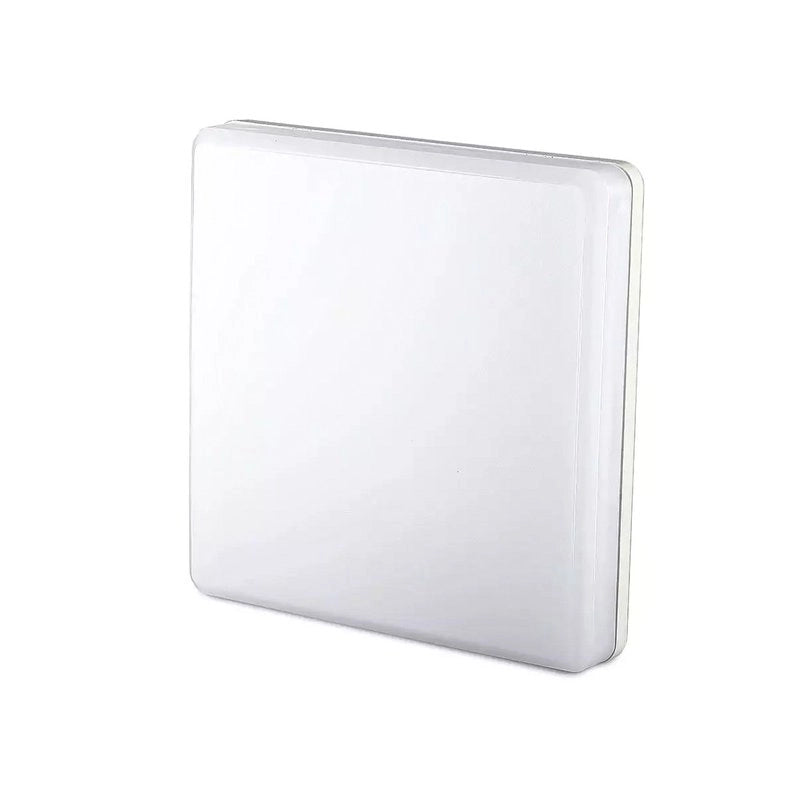 Plafoniera Led Quadrata 25W 100LM/W Freddo 6400K IP44 300X300X48mm Carcassa Bianca SKU-13979