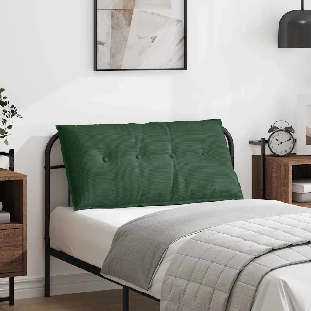 Cuscino per Schiena Verde Giungla 100 x 50 cm Tessuto in Cords