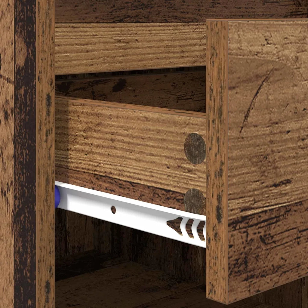 Mobile per scarpe con cassetto-Scarpiera Legno vecchio 102 x 36 x 60 cm 458322