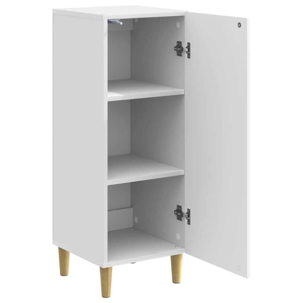 Credenza Bianco Lucido 33 x 34,5 x 90 cm Legno ingegnerizzato 894599