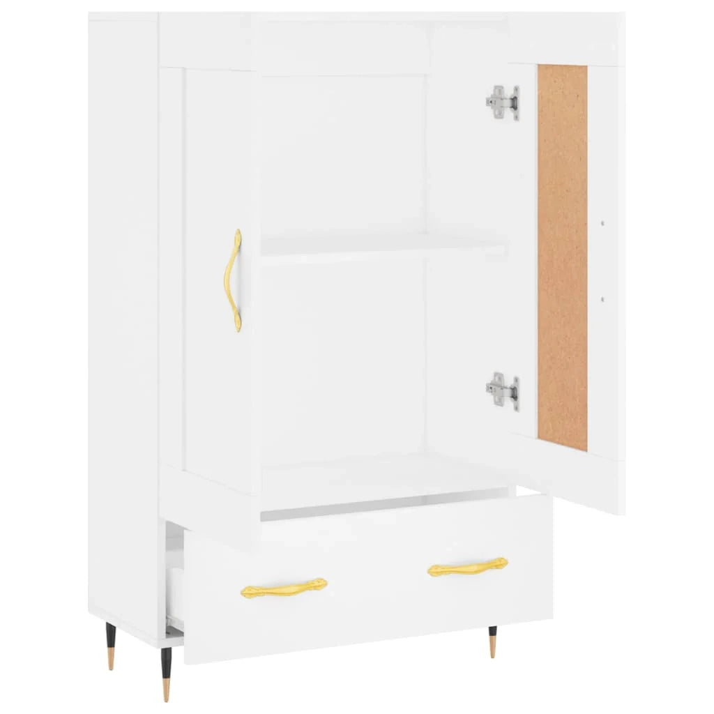 Buffet credenza cassettiera mobiletto mobile contenitore organizer cucina soggiorno salotto alto 69,5 x 31 x 115 cm legno ingegnerizzato bianco 02_0032512