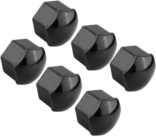 Coprimozzi per ruote 20 pezzi - Coprimozzi 17 mm - Difesa contro la furto dei mozzi - Nylon PA66 - Nero - Protezione delle viti - Mozzi di ruota
