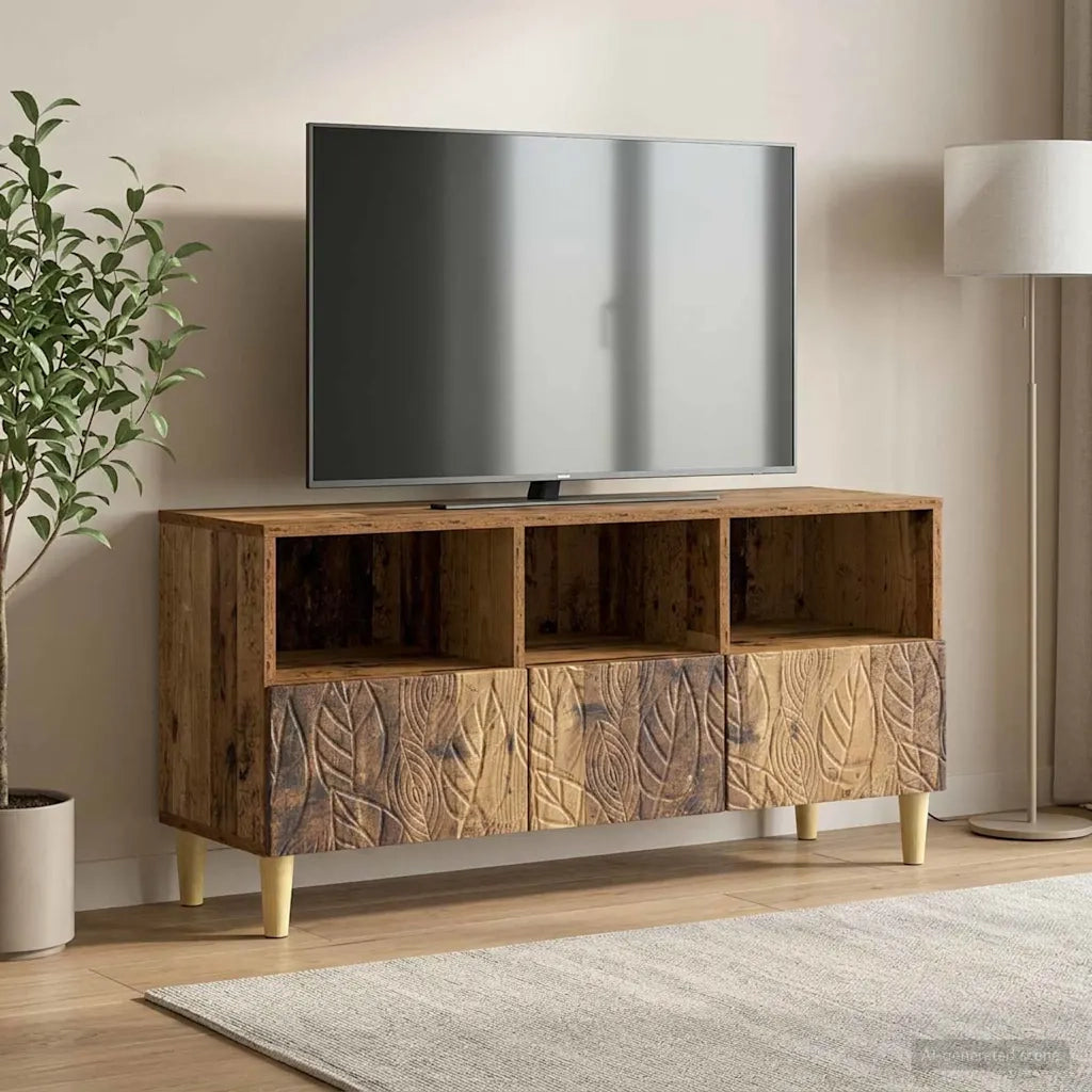Mobile TV 102 x 34,5 x 50 cm Legno antico Legno ingegnerizzato 895143