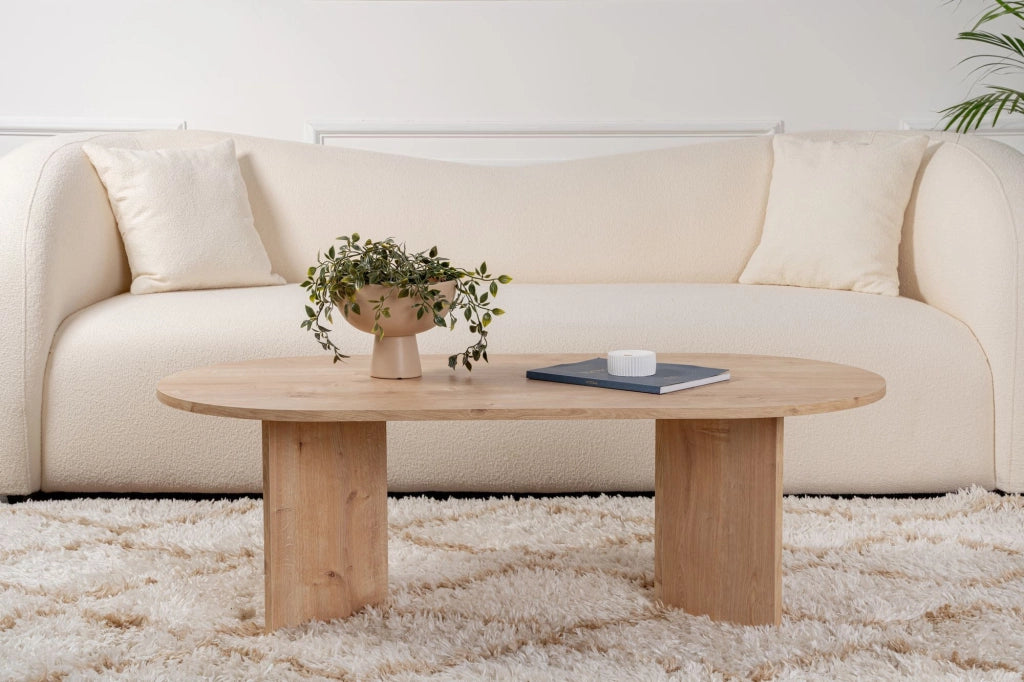 Tavolino da caffè in legno "Sand" - 60 x 119 x 40 cm - Rovere Zaffiro