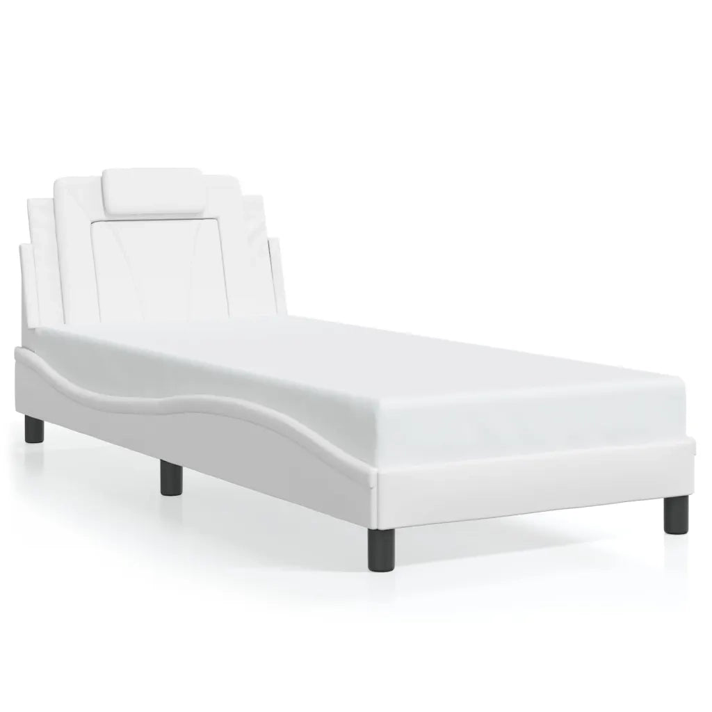Giroletto Viana con LED senza Materasso Bianco 90x200 cm 3213995