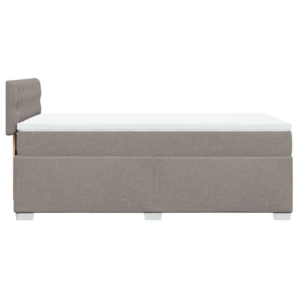 Giroletto a Molle con Materasso Tortora 100x200 cm in Tessuto 3285810