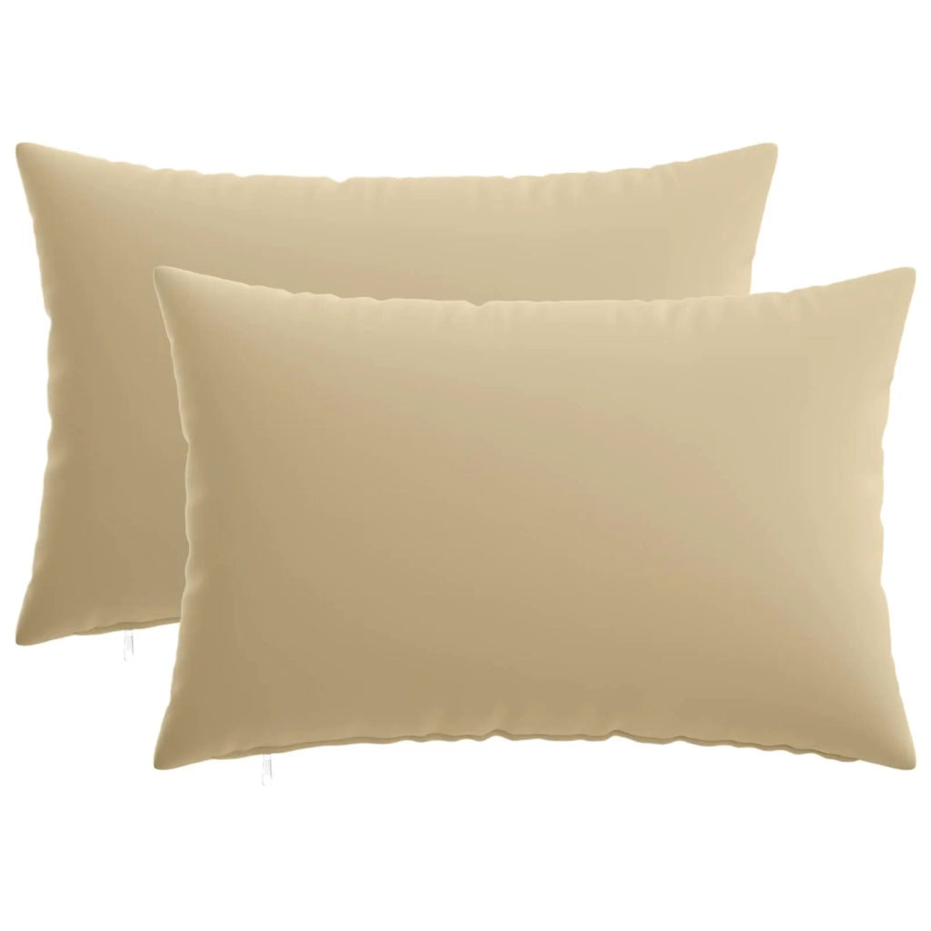 Federa 2 pcs HEERLEN Beige 50 x 75 cm Poliestere 911709