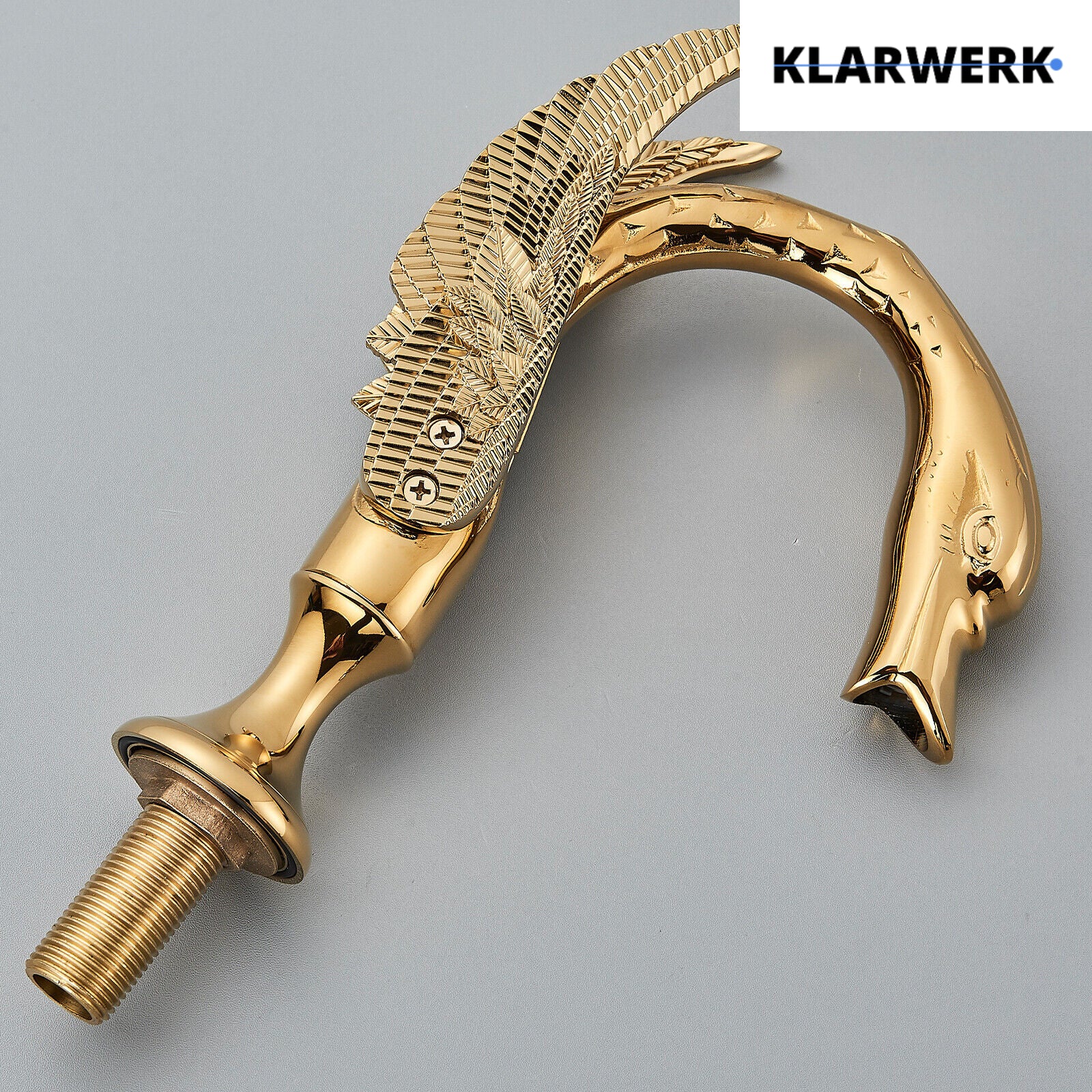 ADRIAN | Rubinetto da bagno a 3 fori grande cigno oro |per vasca dal design lussuoso per catering alberghiero miscelatore per lavabo a 2 maniglie