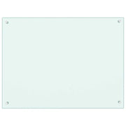 Paraschizzi decorativo per cucina 80 x 60 cm vetro temperato bianco 02_0046321