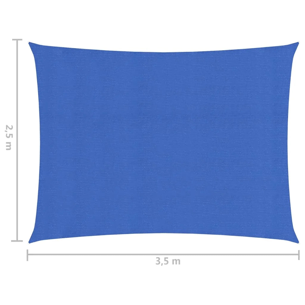 Vela ombreggiante 160 g/m² blu 2,5 x 3,5 m HDPE 02_0009048