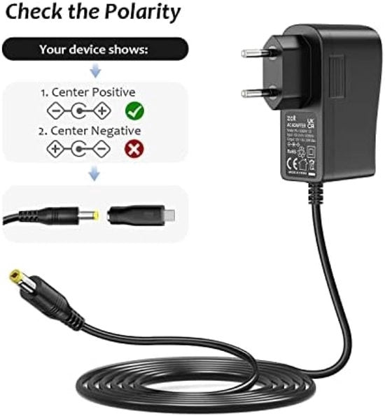 Alimentatore universale 36W 12V 3A AC/DC con 9 stecchi DC per LED-stripte, telecamere di sorveglianza, router, monitor LCD e altro.