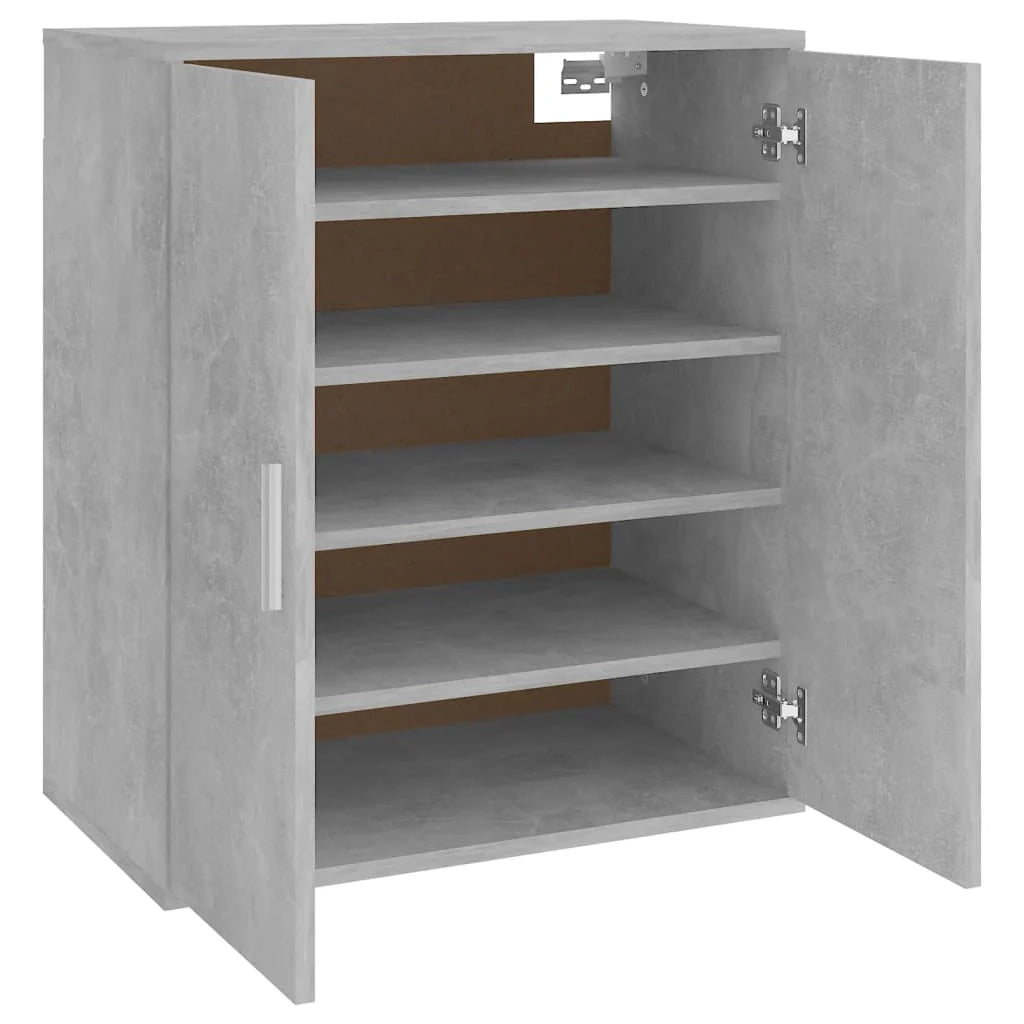 Scarpiera mobile contenitore per scarpe mobile per ingresso/corridoio/soggiorno 60 x 35 x 70 cm legno ingegnerizzato grigio 02_0021834
