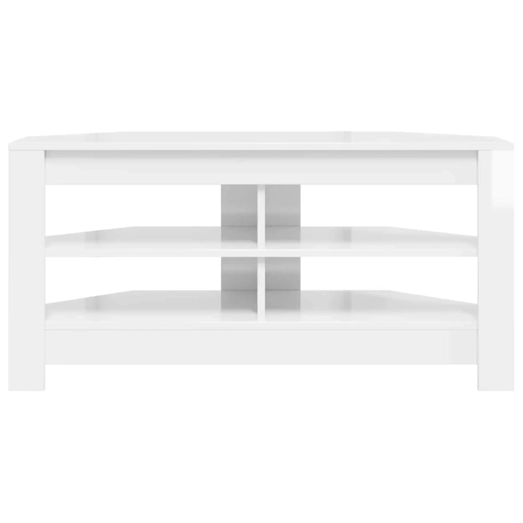 MobileTVAngolare 102 x 40,5 x 45 cm Bianco ad Alto Lucido 889779
