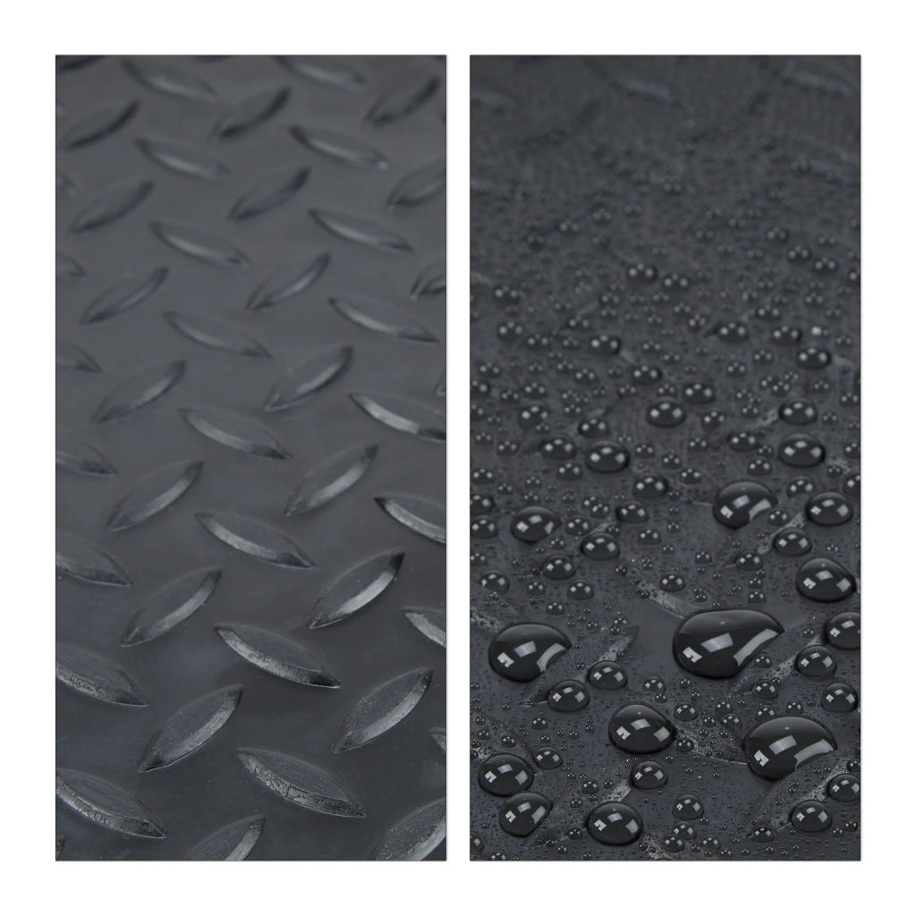 Pratico vassoio scolapiatti versatile per scarpe 3 x 49 x 35 cm in plastica nera 13_0006803