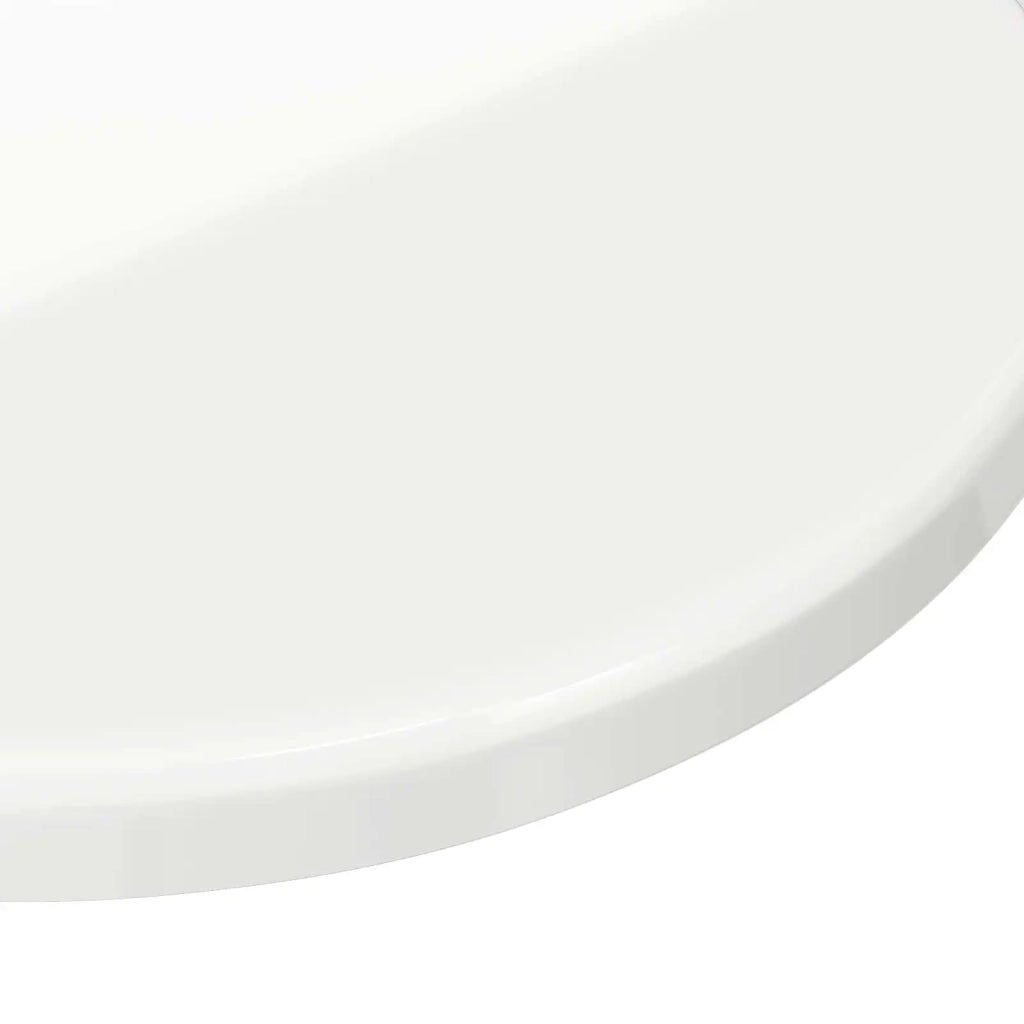 Piano del tavolo Bianco lucido Ø 60 x 1,5 cm Legno multistrato 880405