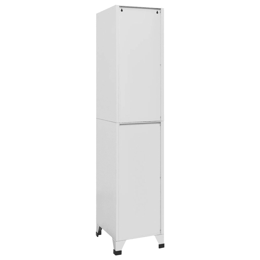 Armadietto a Chiave a 2 Scomparti 38x45x180 cm 244473