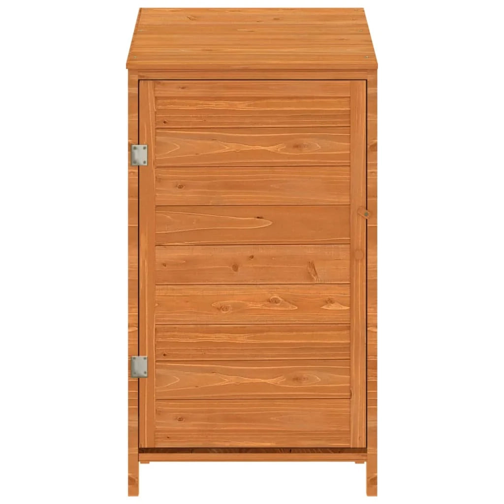 Casetta da giardino 55 x 52 x 112 cm in legno massello di abete marrone 02_0044050