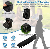 Gazebo Pop-up da Giardino 3 x 3 m, Tenda per Feste con Altezza Regolabile (237/255/246 cm), Gazebo Pieghevole da Esterno con Rete Impermeabile, per Campeggio, Giardino, Mercato (Blu)