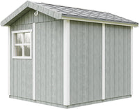 Casetta da giardino di qualit? premium 5,9 m² - H252x250x294 cm - Timbela M913-CAVERN STEEL