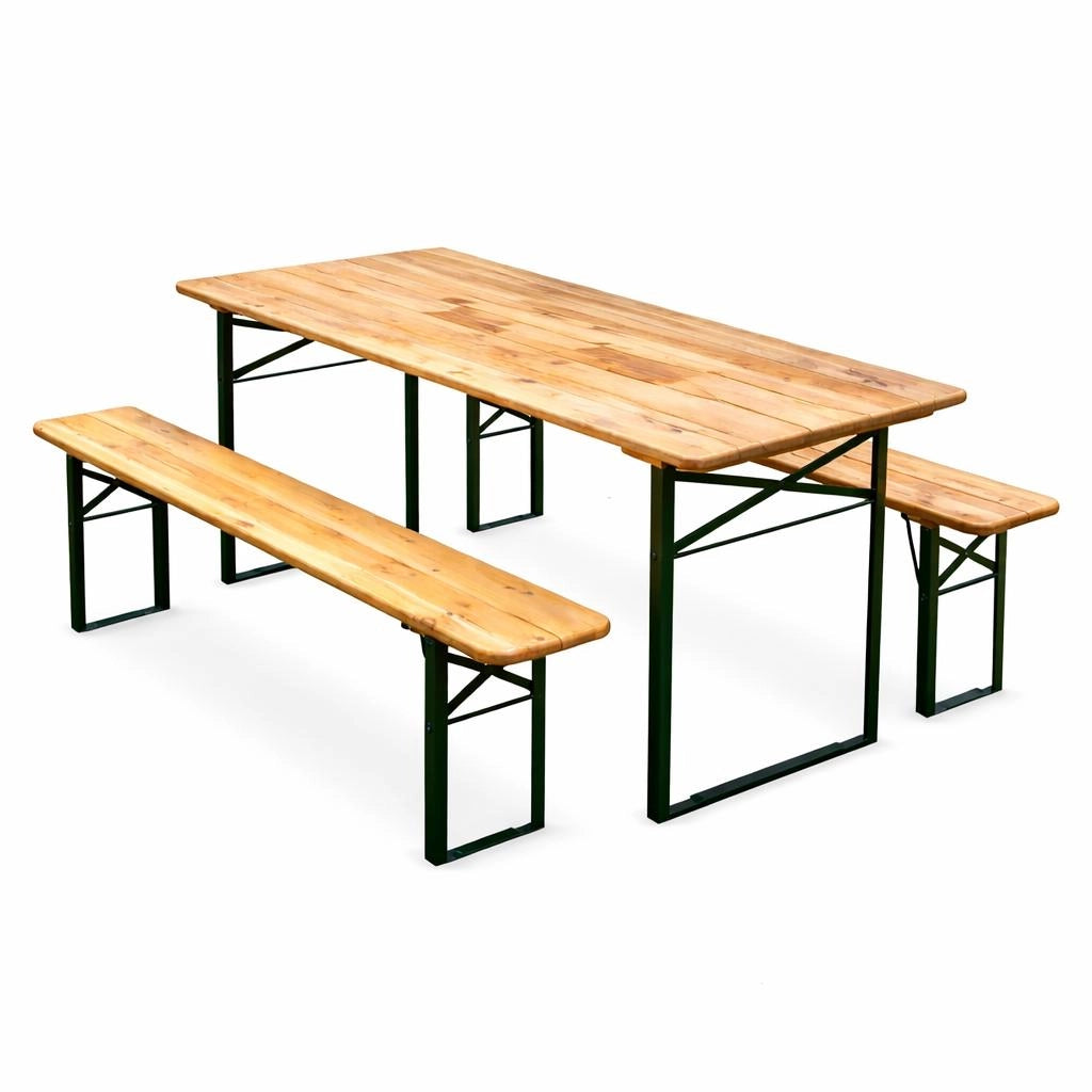 SET BIRRERIA TAVOLO E 2 PANCHE TAV150