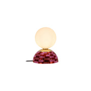 Lampada da tavolo retro GLITZER 1xG9 vetro rosa Lucide