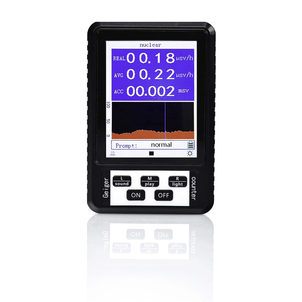 Contatore di Radiazioni Digitale Geiger XR1 BR-9B – Alta Precisione 0,001 μSv/h | Display LCD, Portatile