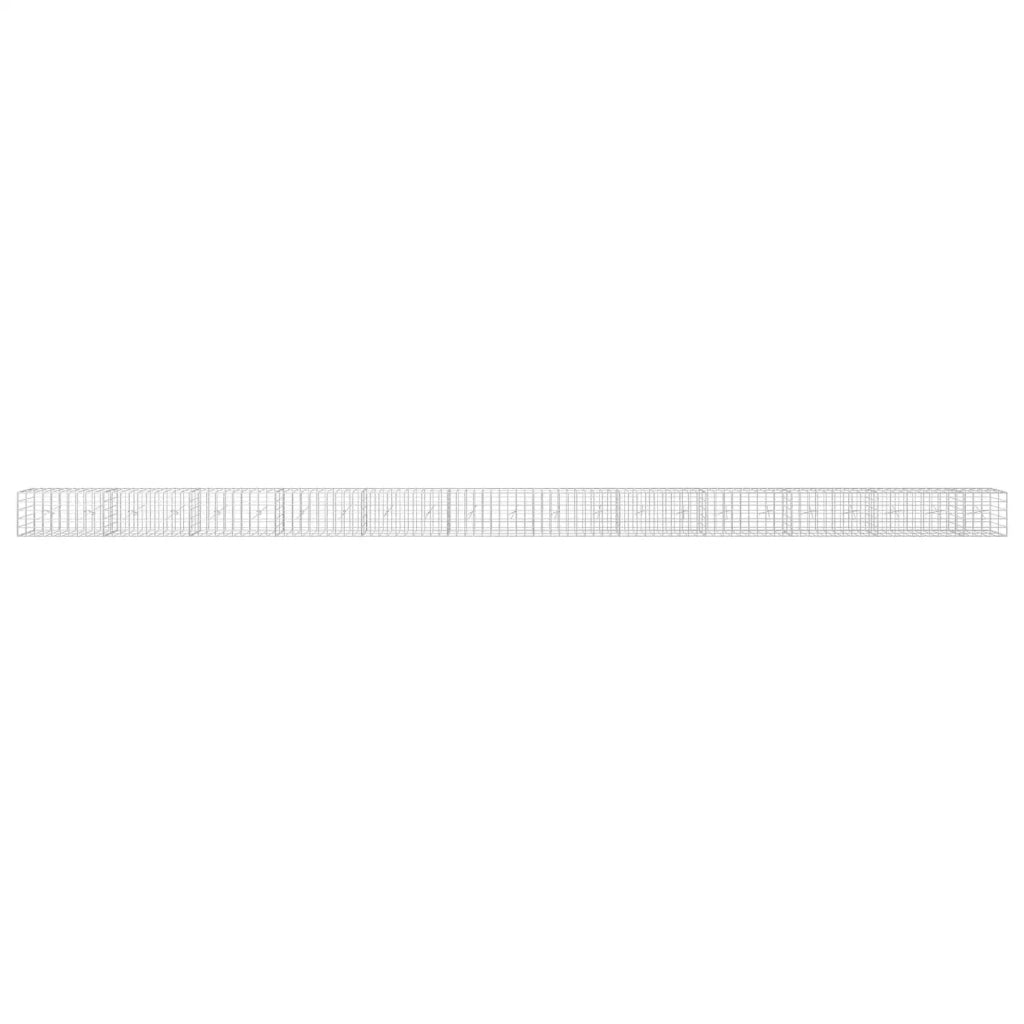 Gabione con filo da 5 mm e rete 10x10 cm 1150x20x50 cm 3465017