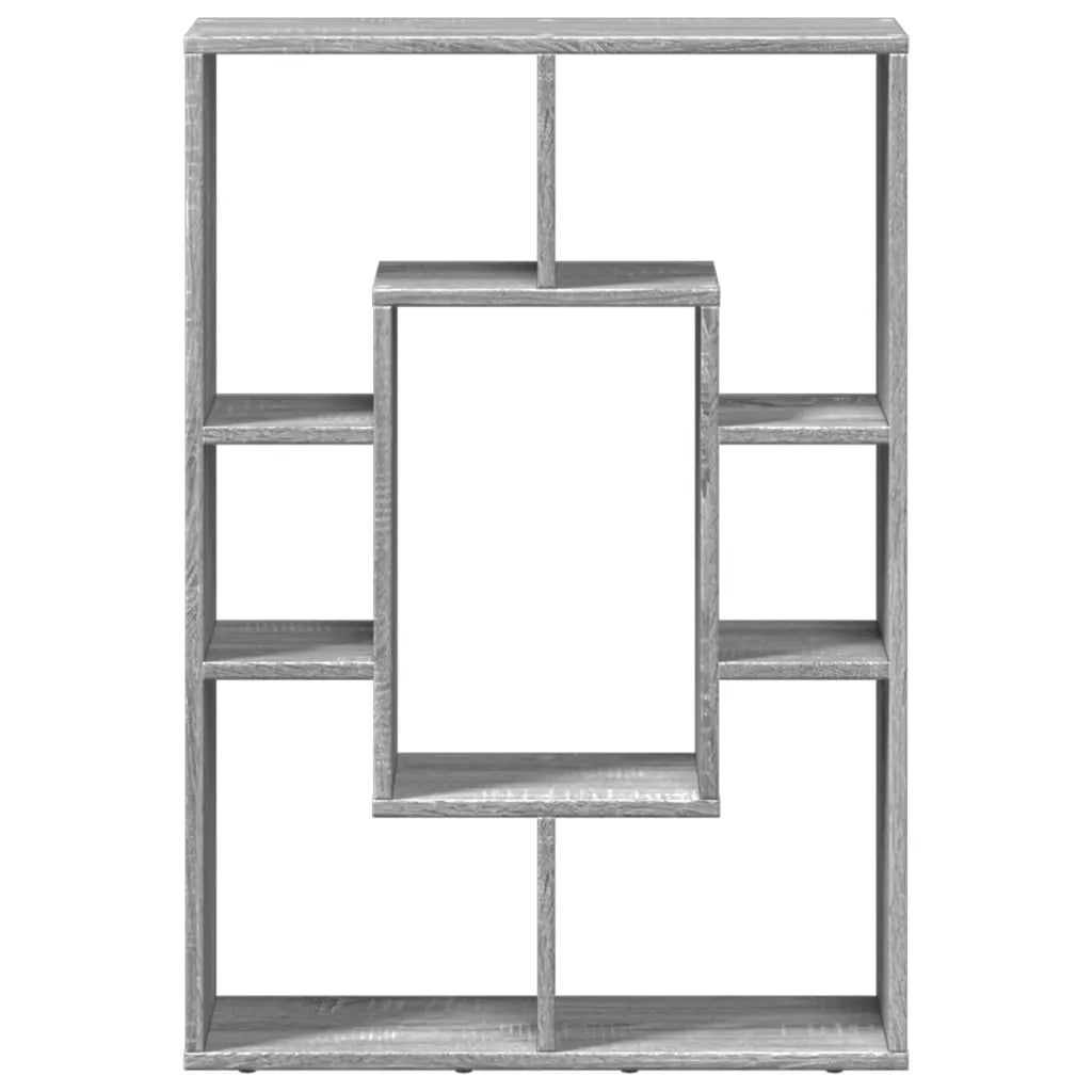 Libreria-Scaffale per Libri-Mobile di Stoccaggio Grigio Sonoma 63x20x90 cm in Truciolato