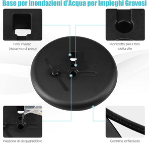 A4 / A3 Supporto Poster Espositore da Pavimento Supporto Menù Pubblicità in Metallo, Girevole e Regolabile in Altezza