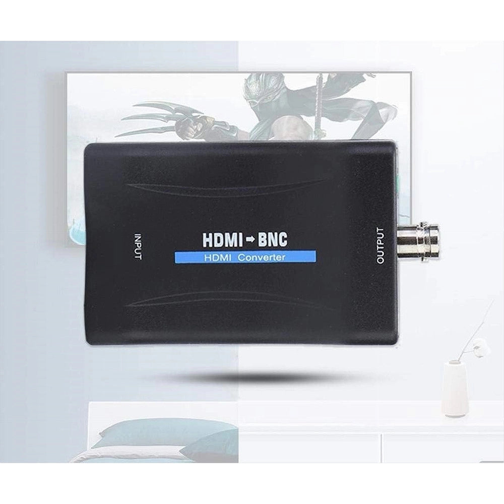 Trade Shop - Convertitore Video Da Hdmi A Bnc Adattatore Segnale Audio Pal/ntsc 480p Chdmi-bn -