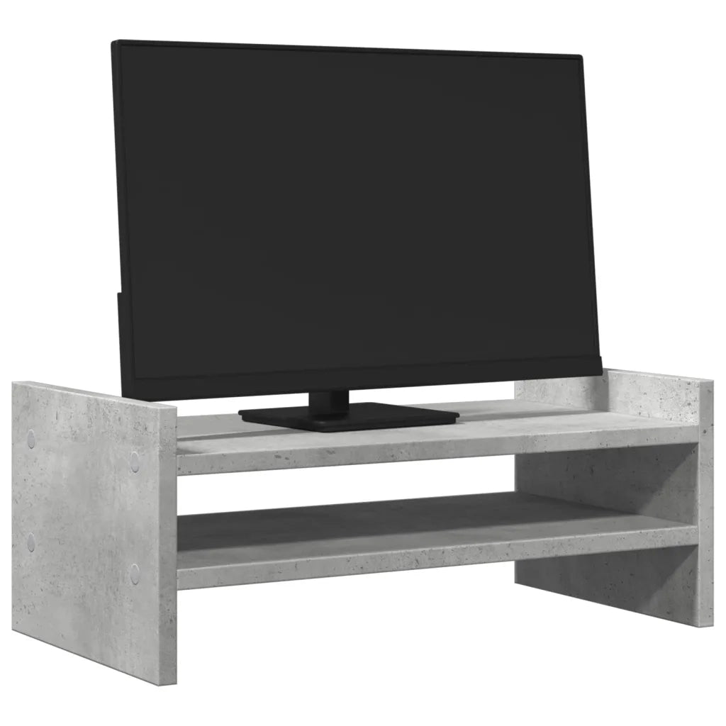 Supporto per Monitor Grigio Cemento 50x27x20 cm in Truciolato CFW6028894