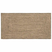 Tappeti per area Naturale e Nero 80 x 150 cm Juta