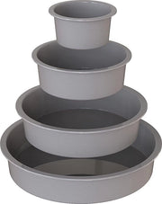 Set di forme da cupcake in silicone, set da 4 forme da cupcake in silicone, antiaderente, forme da cupcake in silicone per torte basse, cheesecake, torte arcobaleno (9 + 14 + 19 + 24 cm)