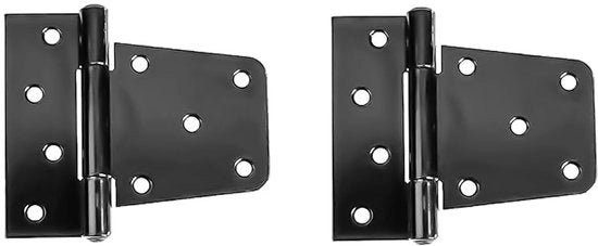 Scharniere T-forma Robusta - 2 pezzi - 13,4 x 11,3 cm - Inclusi viti - Duratura e Sicurezza - Scharniere per porta