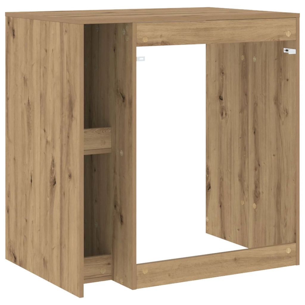 Mobiletto per lavatrice Rovere artigianale 87 x 60 x 89 cm 8006807