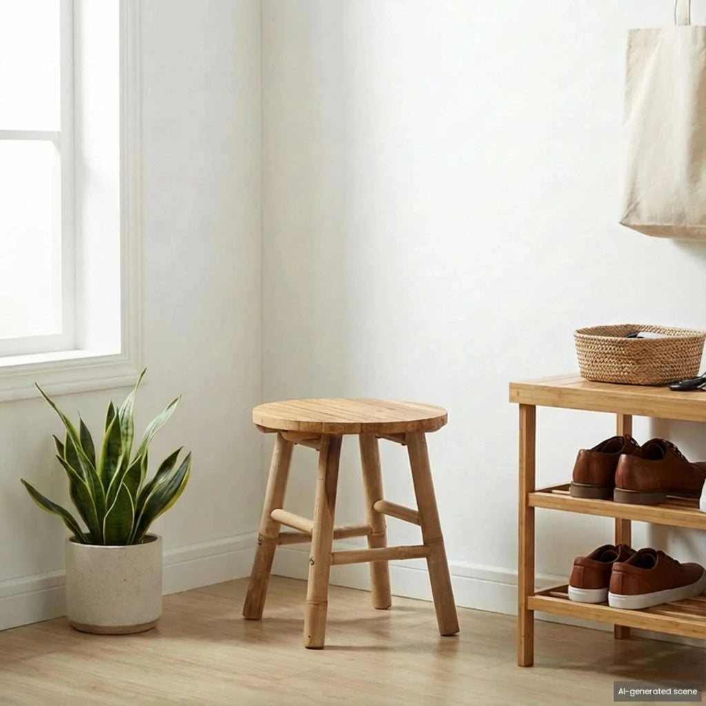 Panca da Giardino Marrone Chiaro ? 38 x 42 cm Bamb¨´ CFW8292631
