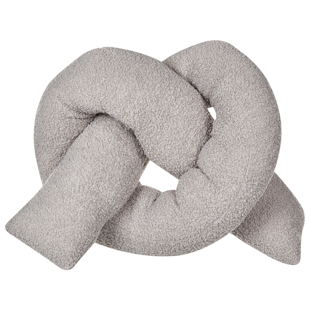 Cuscino moderno in tessuto peluche grigio 172 x 14 cm accessorio decorazione divano