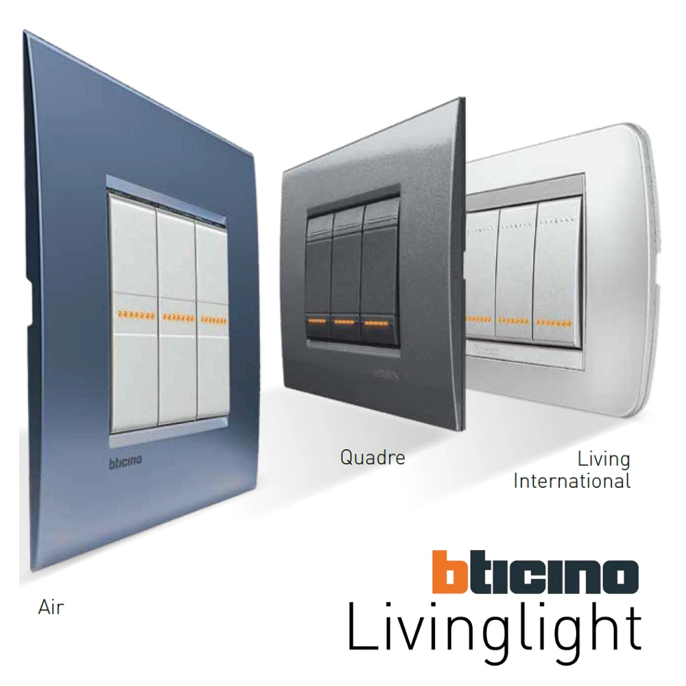 Bticino living light presa schuko bivalente bianca tedesco italiano n4140/16