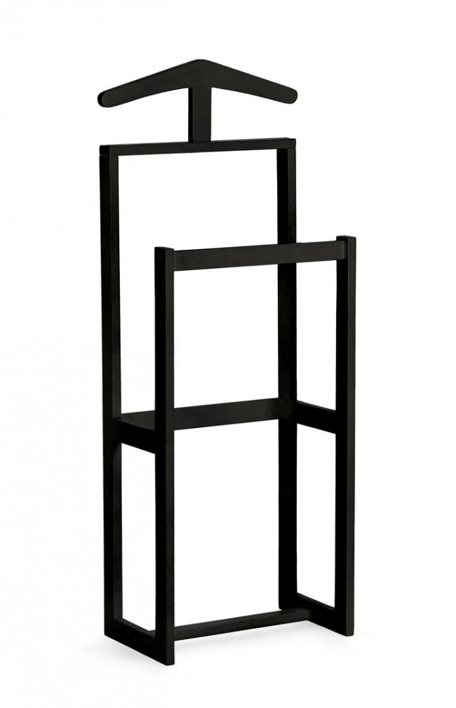 Indossatore Legno Nero Moderno da Interno H106 cm - ORIZZONTE