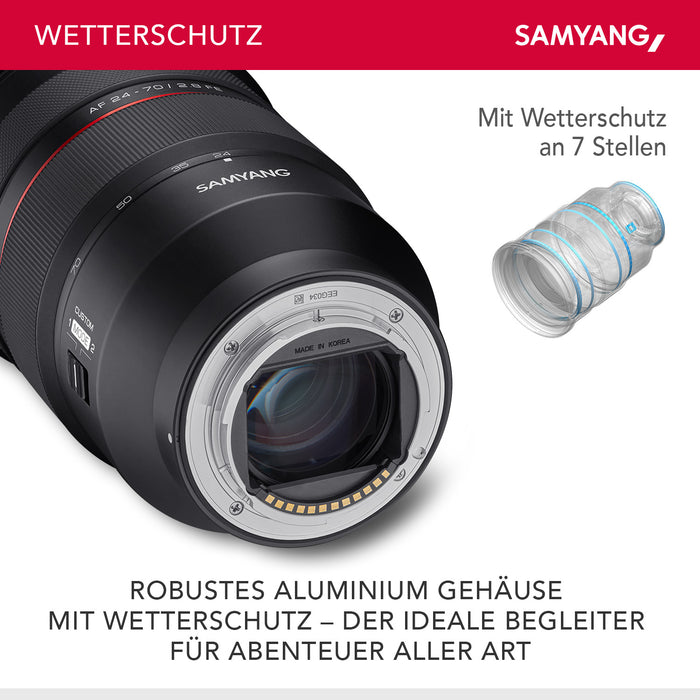 Set Obiettivo zoom fotografico AF 24-70mm e Lens Station, per Sony E mount – Autofocus, full frame e APS-C, intensità luminosa F2.8, per fotocamere Alpha A9 A7 A7C A7C II A7C R A6000