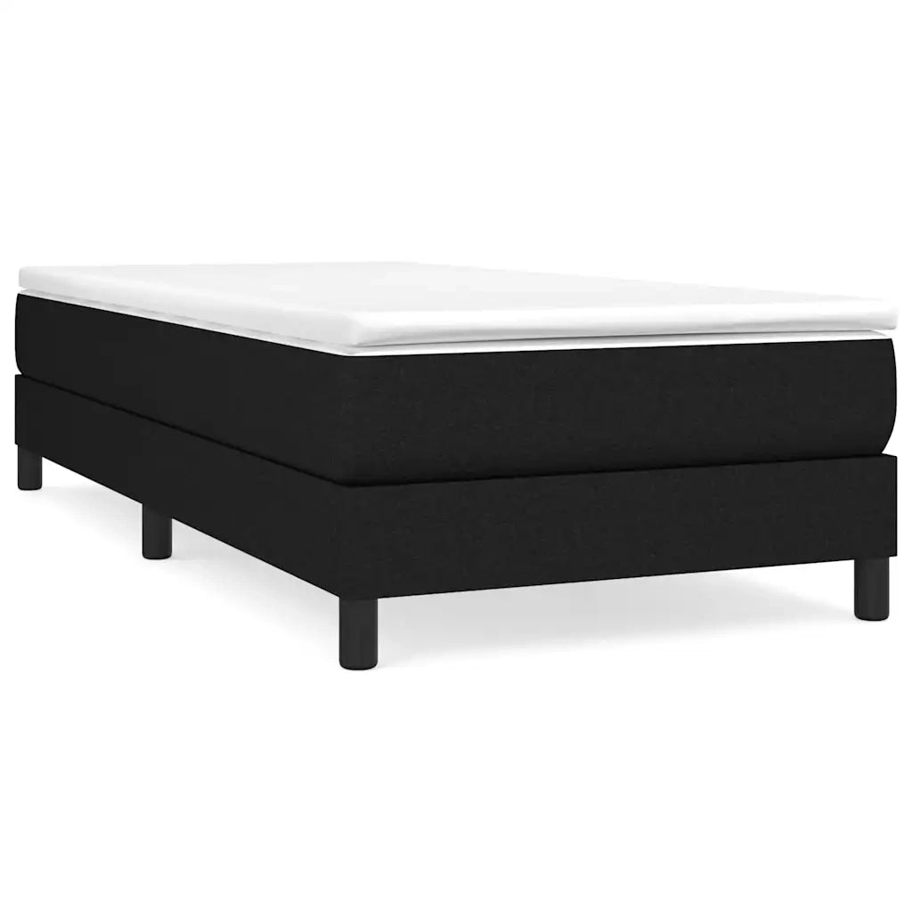 Letto singolo | Letto per adulti | Struttura Letto a Rete a Molle Nero 80x200 cm Tessuto