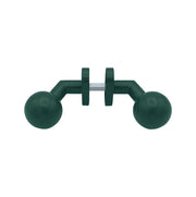 Maniglia su rosetta tonda SAGUATTI  D00/50SA in inox verde opaco, 2 pezzi