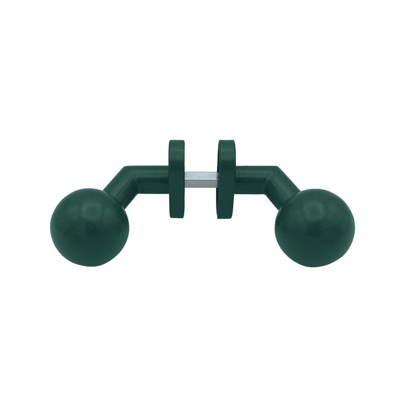Maniglia su rosetta tonda SAGUATTI  D00/50SA in inox verde opaco, 2 pezzi