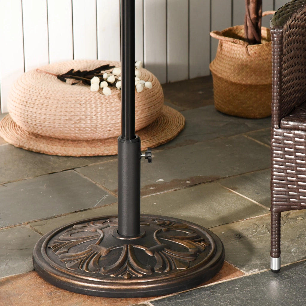 Base per Ombrellone ¨C Minimal ¨C Nero Dorato ?48x34 cm 13 kg