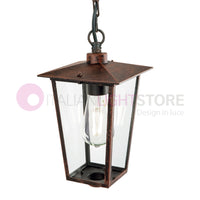 RIBOT RUGGINE Sospensione Lanterna per Esterni Design Classico