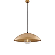 Sospensione 1 Luce Sender In Ferro Laccato Nero Con Decoro Oro