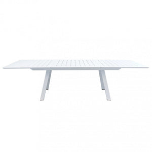 Tavolo Zante Allungabile 200/300x110x75 h cm in Alluminio Bianco