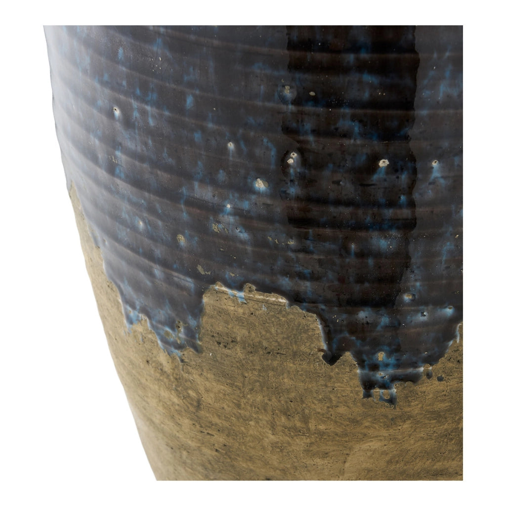 Vaso Decorativo Roskilde, Blu, Legno, 27x27x44,5 cm