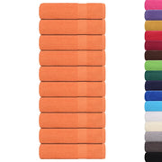 vidaXL Asciugamani Bagno 10pz Arancioni 100x150cm 360g/m² 100% Cotone