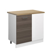 Vicco Mobile ad angolo cucina Grigio 86 cm , PL Rovere